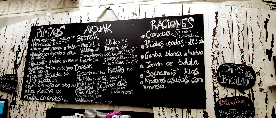 Cosas que no deben hacerse en un bar de pintxos